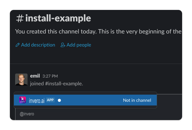 Invite Bot to Channels
