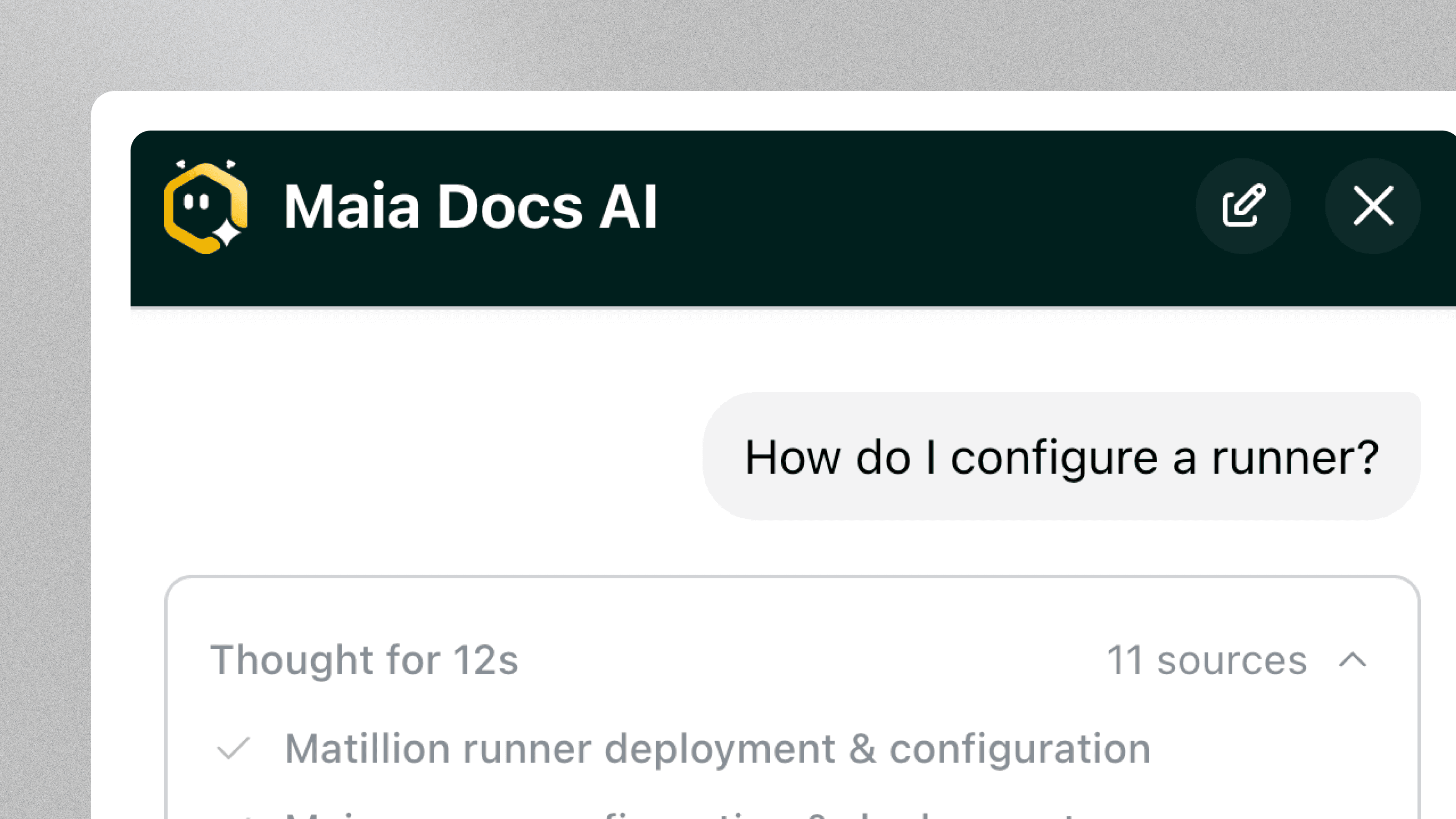 Matillion's Maia agent using Invero's search_documentation tool
