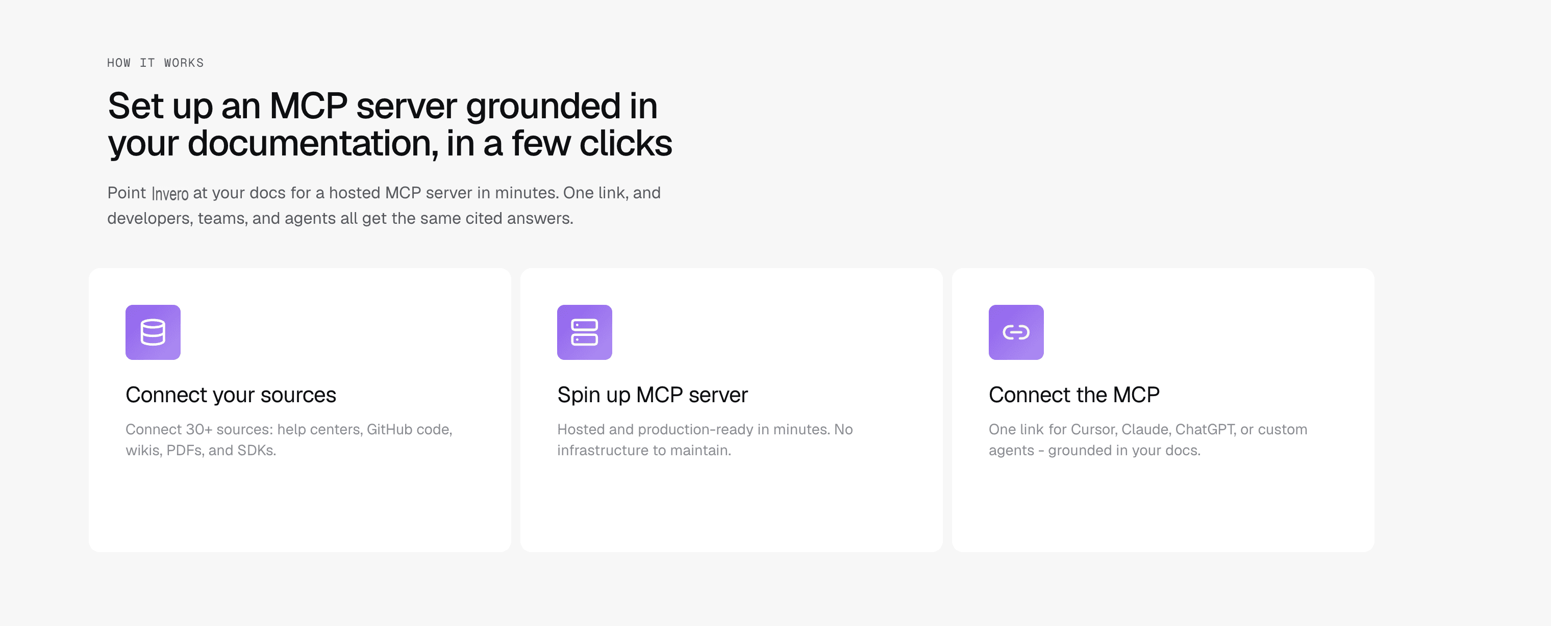 Set up a invero.ai mcp server in a few clicks